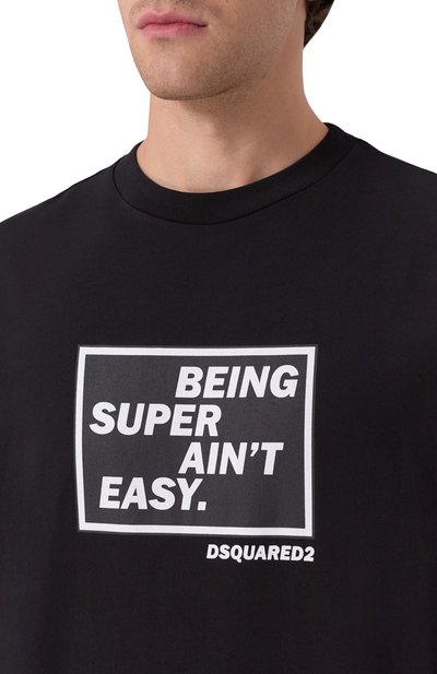 Хлопковая футболка DSQUARED2, арт. S71GD1610/D20020, фото 5