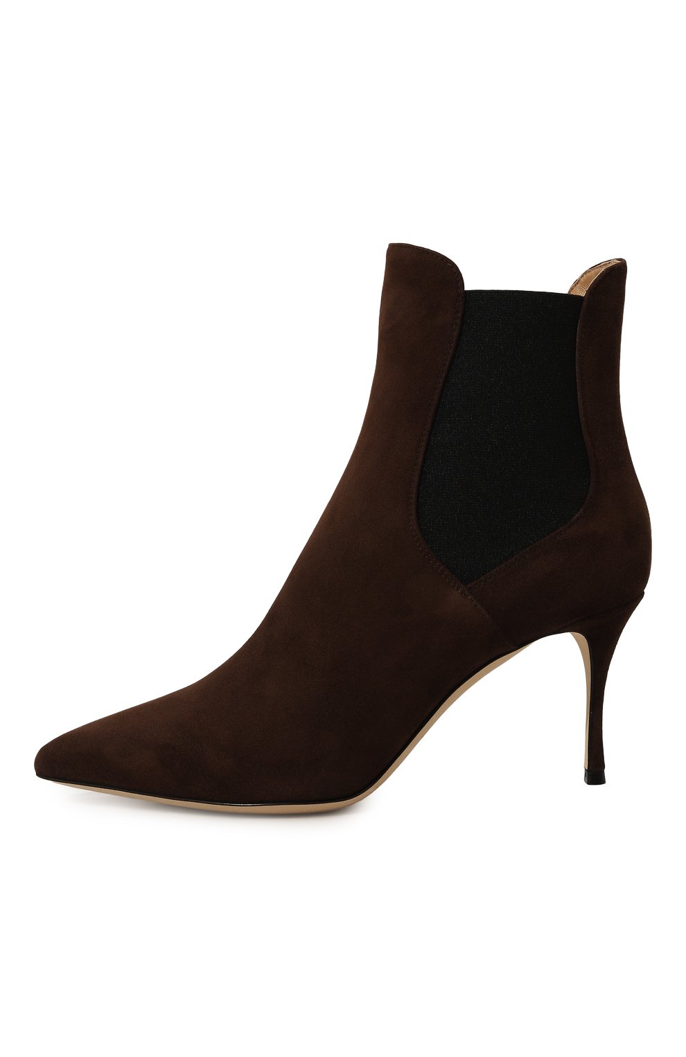 Замшевые ботильоны godiva 75 SERGIO ROSSI коричневого цвета по цене 87550 руб., арт. A85470-MCAZ01, фото 4 Замшевые ботильоны godiva 75 SERGIO ROSSI, арт. A85470-MCAZ01, фото 4