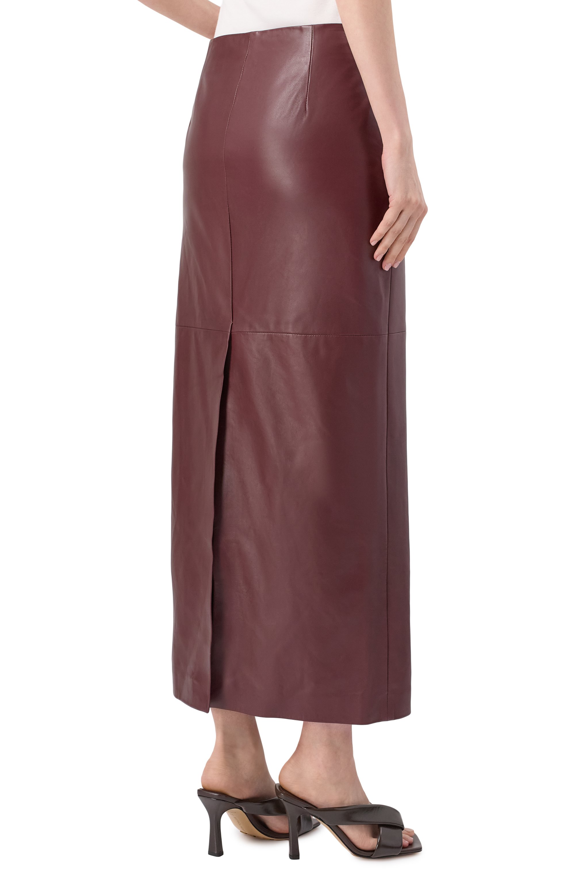 Кожаная юбка BRUNELLO CUCINELLI, арт. MPNGPG3891, фото 4