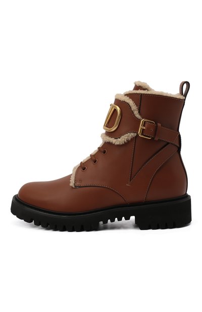 Кожаные ботинки vlogo signature VALENTINO, арт. UW0S0Q03/JVA, фото 4