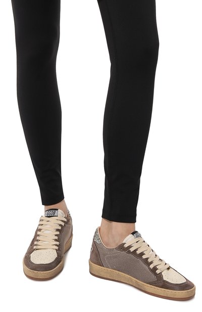 Комбинированные кеды ball star GOLDEN GOOSE DELUXE BRAND, арт. GWF00117.F004716, фото 3