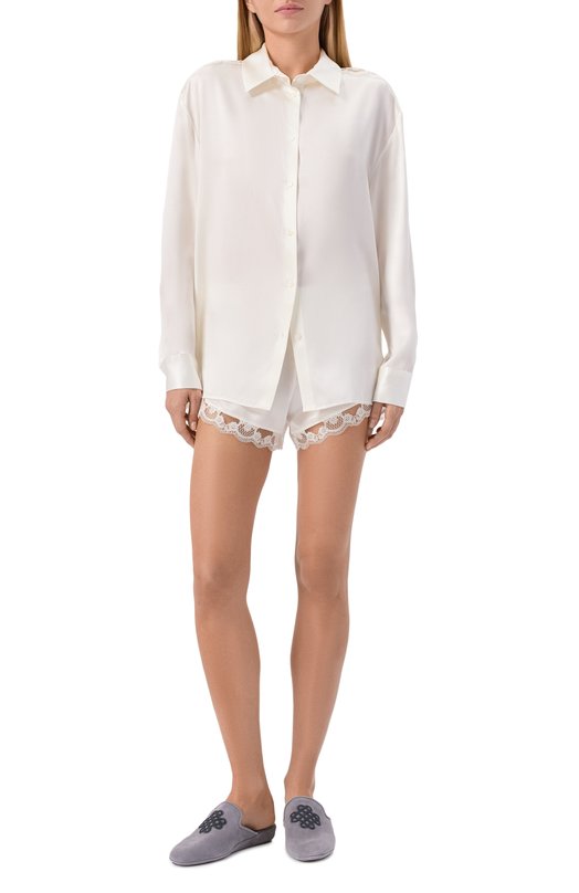 Шелковые шорты SimonePerele 1F8640 Кремовый  1F8640 Фото 2