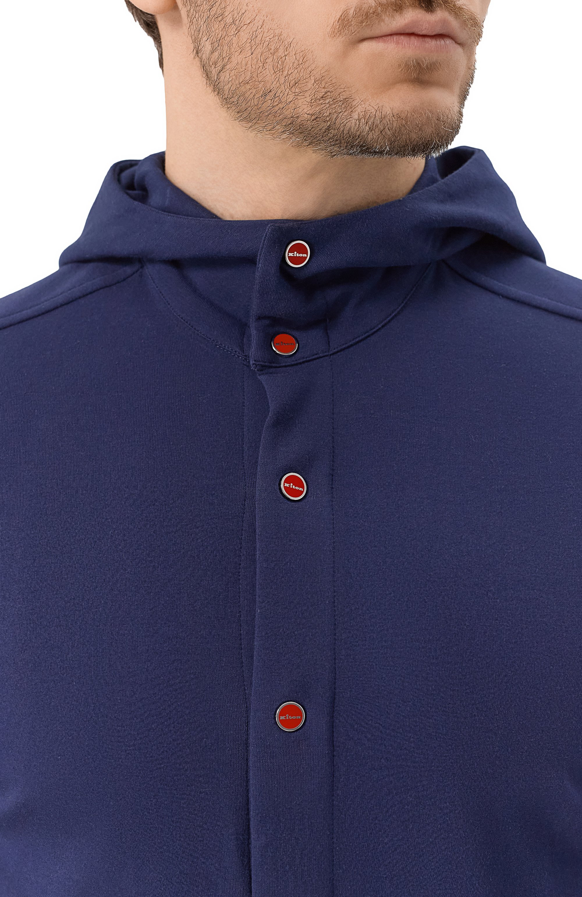 Хлопковая рубашка KITON, арт. UMCPETEH0805210, фото 5