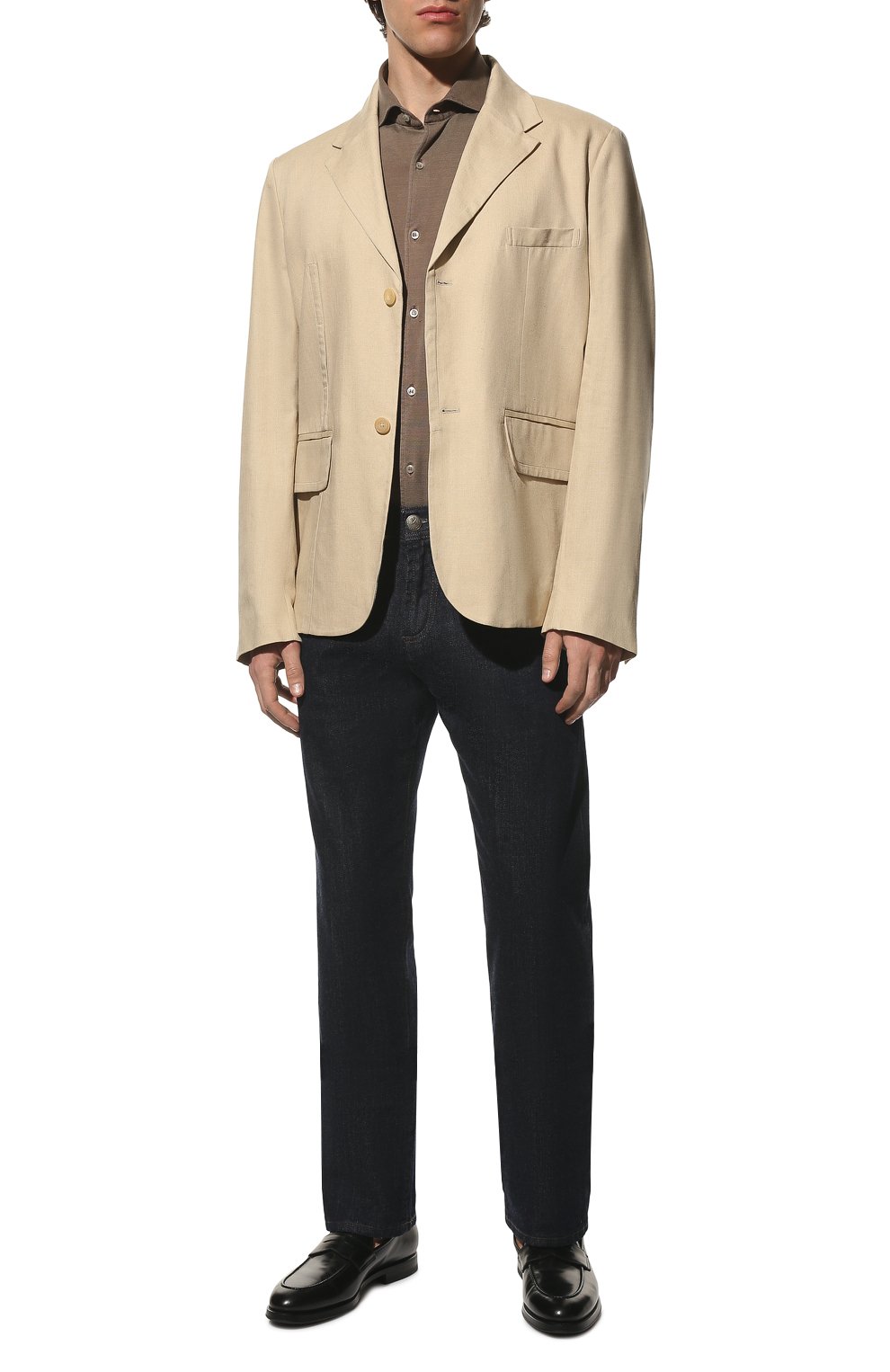 Рубашка из хлопка и шелка LORO PIANA, арт. FAM1834, фото 2