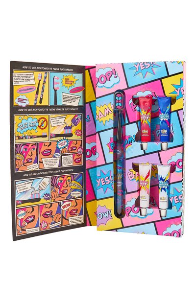 Черный набор для обучения чистки зубов у подростков и детей 7+ MONTCAROTTE, арт. МСТ908, фото 2