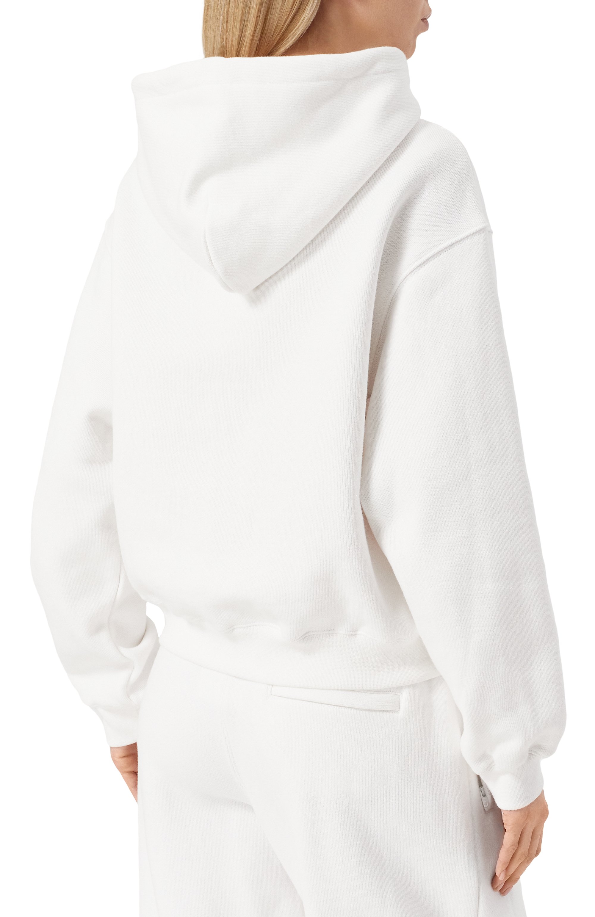 Хлопковое худи ALEXANDERWANG.T белого цвета по цене 49950 руб., арт. 4CC3242101, фото 4 Хлопковое худи ALEXANDERWANG.T, арт. 4CC3242101, фото 4