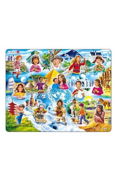 Пазл дети разных национальностей LARSEN, арт. NM8, фото 1