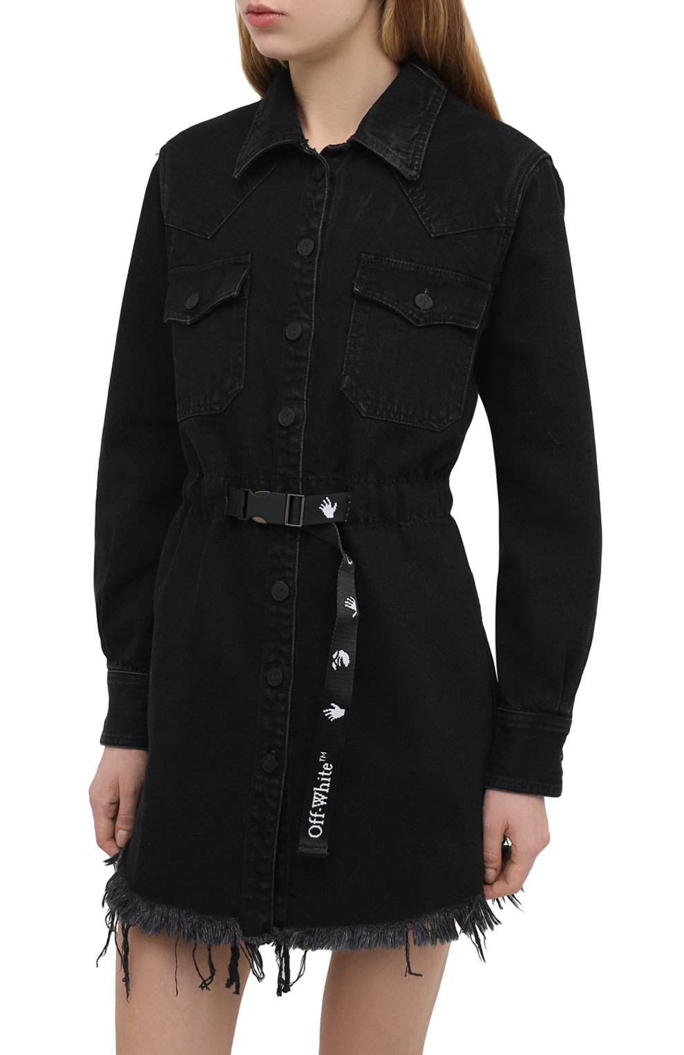 Джинсовое платье OFF-WHITE, арт. 0WYM004E20DEN0011055, фото 3