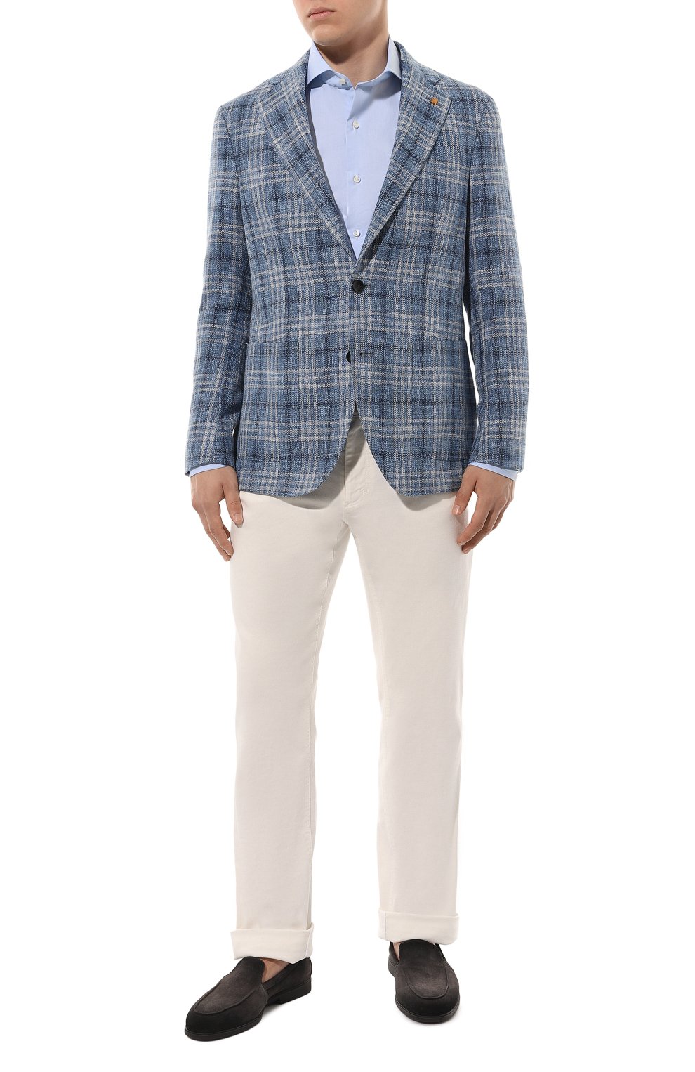 Пиджак из хлопка и льна SARTORIA LATORRE, арт. EF74/QF0893, фото 2