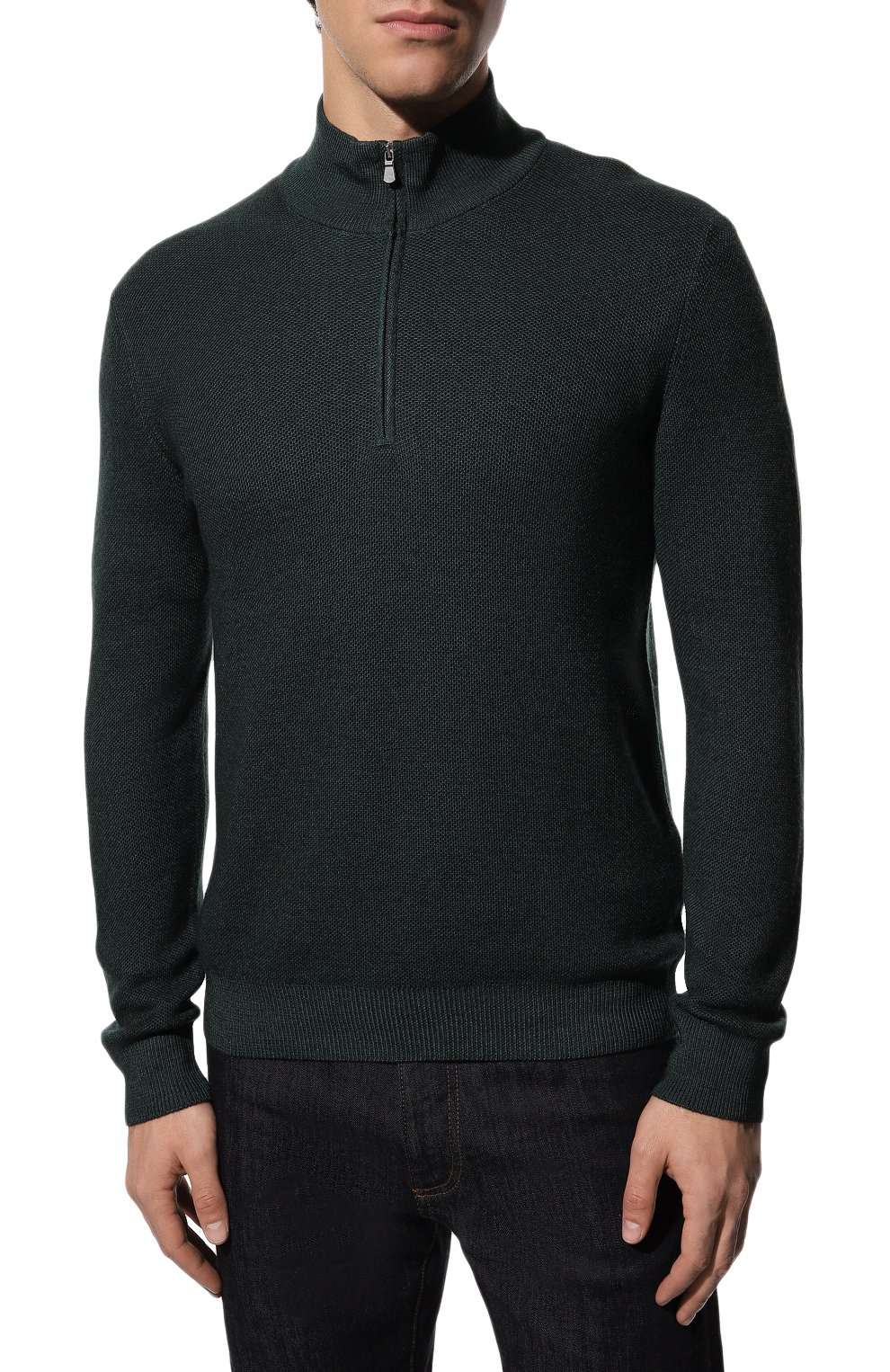 Шерстяной джемпер GRAN SASSO темно-зеленого цвета по цене 29500 руб., арт. 57164/22748, фото 3 Шерстяной джемпер GRAN SASSO, арт. 57164/22748, фото 3