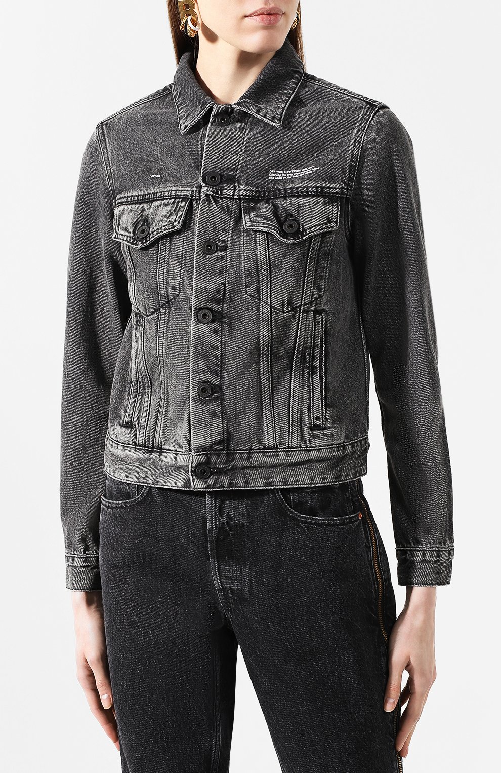Джинсовая куртка OFF-WHITE, арт. 0WYE012R207740687500, фото 3