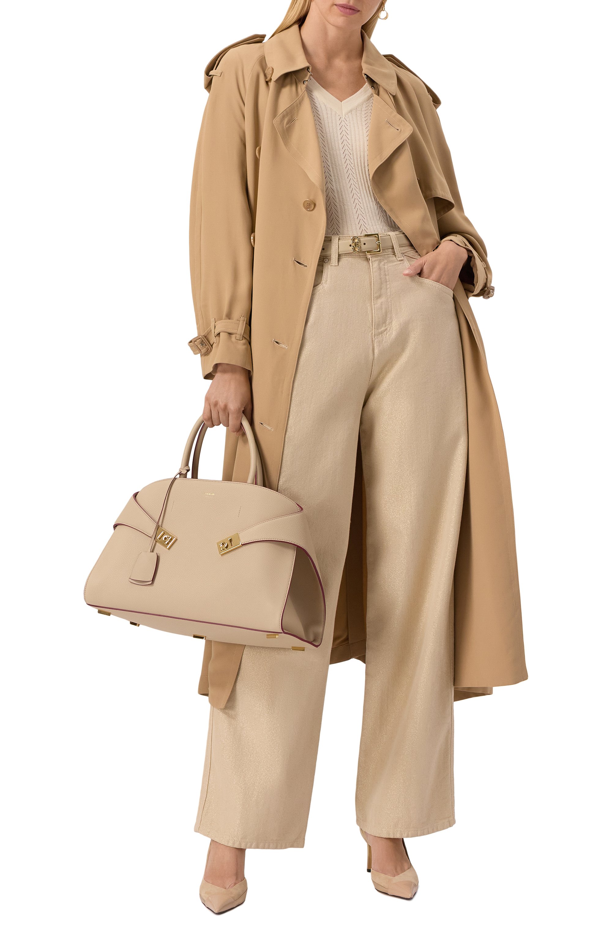 Сумка hug large FERRAGAMO, арт. 215921/779050, фото 7