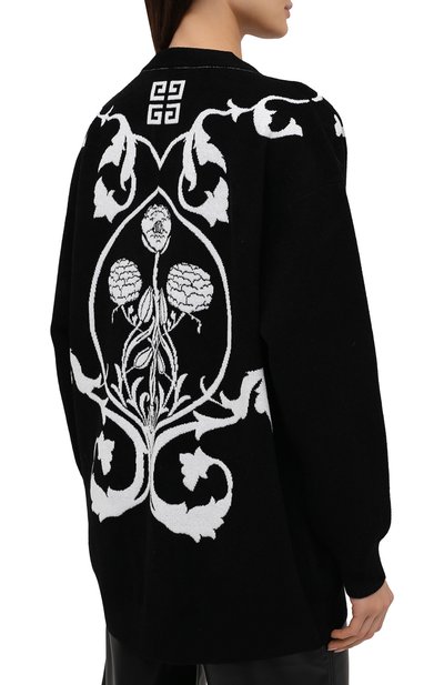 Кардиган GIVENCHY черного цвета по цене 129500 руб., арт. BW90B14Z7V, фото 5 Кардиган GIVENCHY, арт. BW90B14Z7V, фото 5