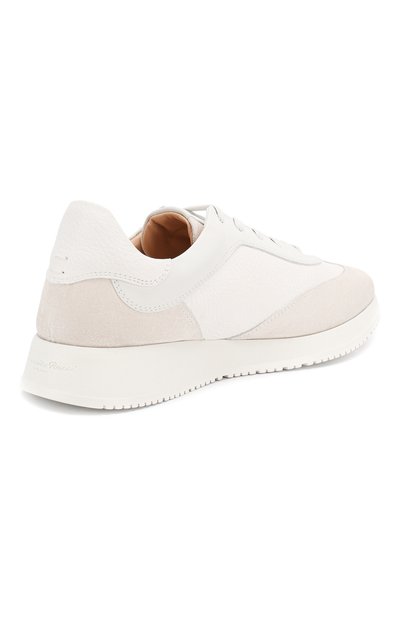 Кожаные кроссовки grand prix GIANVITO ROSSI, арт. S25071.W1WHT.SBFBIBB, фото 4