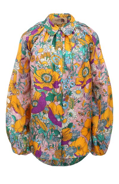 Шелковая блузка the north face x gucci GUCCI, арт. 671141 ZAHQ6, фото 1