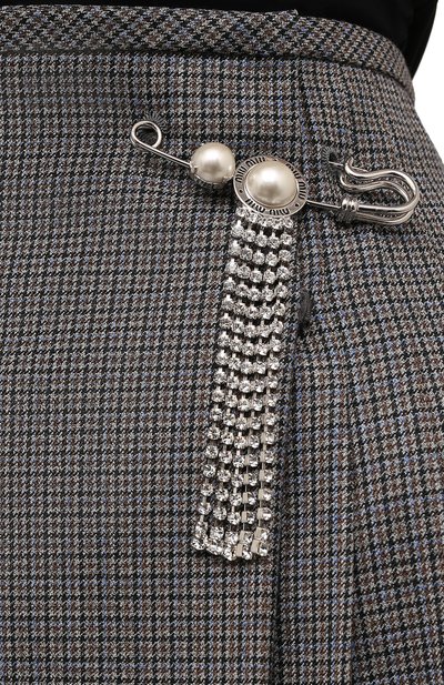 Шерстяная юбка MIU MIU, арт. MG1694-1ZRK-F0031, фото 5