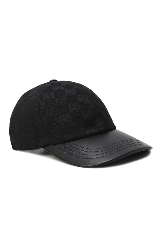 Хлопковая бейсболка Gucci 833272/3HBA0 Чёрный 833272/3HBA0
