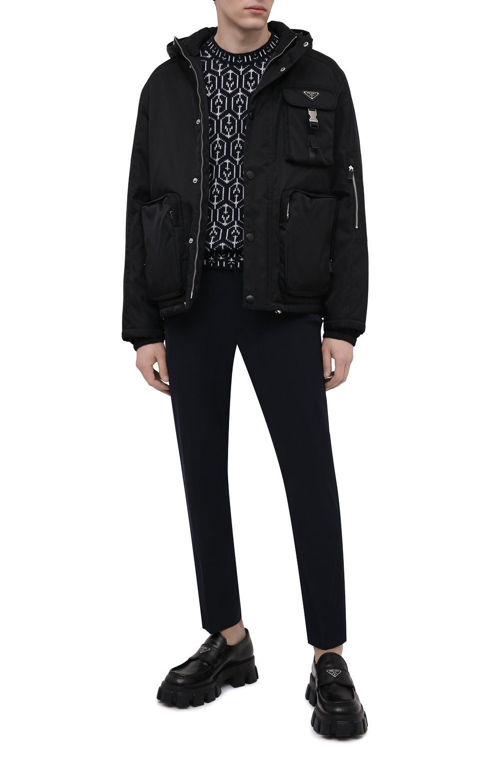 Свитер из шерсти и кашемира PRADA, арт. UMB258-1ZJ0-F057L-212, фото 2