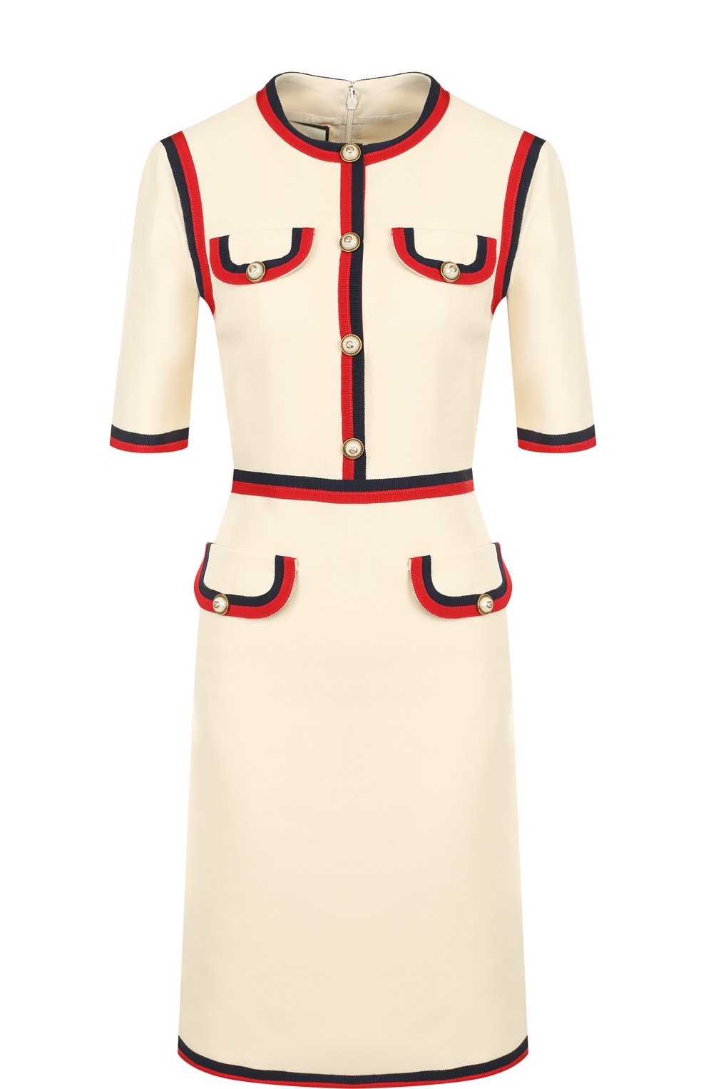 Приталенное мини-платье из смеси шерсти и шелка GUCCI, арт. 475850/ZHM88, фото 1