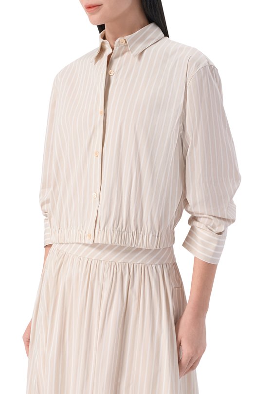 Хлопковая рубашка Theory Q0204530 Бежевый  Q0204530 Фото 3