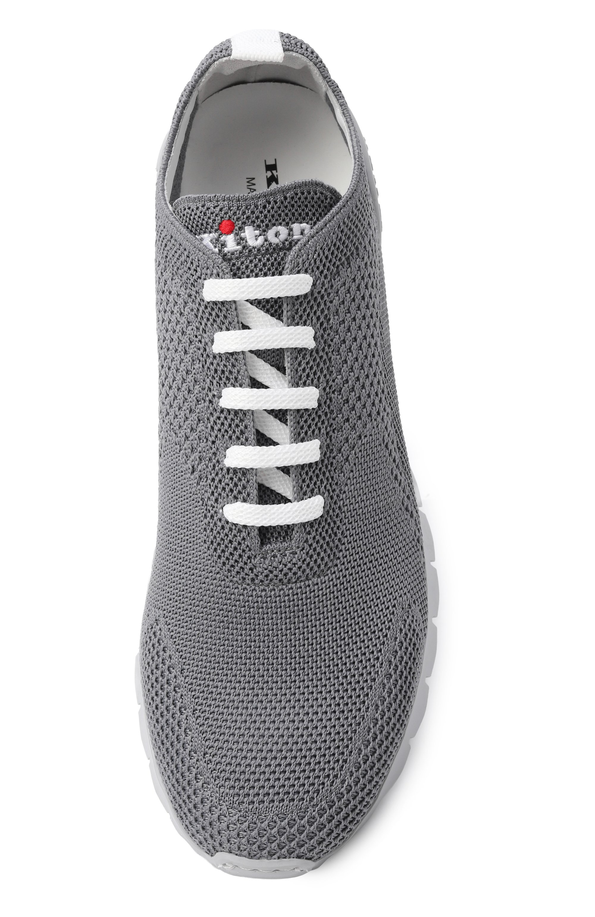 Текстильные кроссовки KITON серого цвета по цене 83900 руб., арт. USSFITGN0080908, фото 6 Текстильные кроссовки KITON, арт. USSFITGN0080908, фото 6