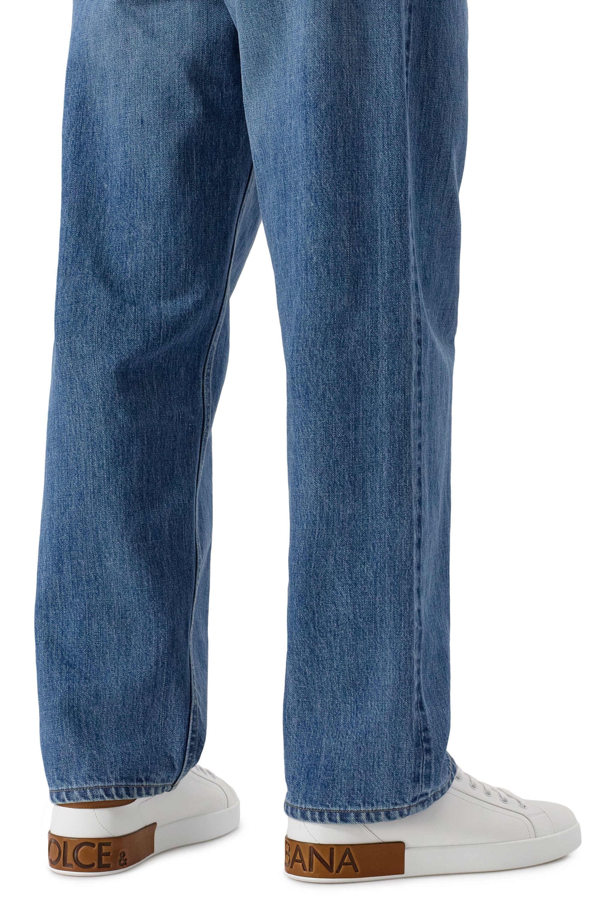 Кожаные кеды portofino DOLCE & GABBANA, арт. CS2278/A9U73, фото 3