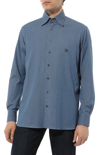 Хлопковая рубашка ZILLI, арт. CLAB01ZSBL24RZS306709, фото 3