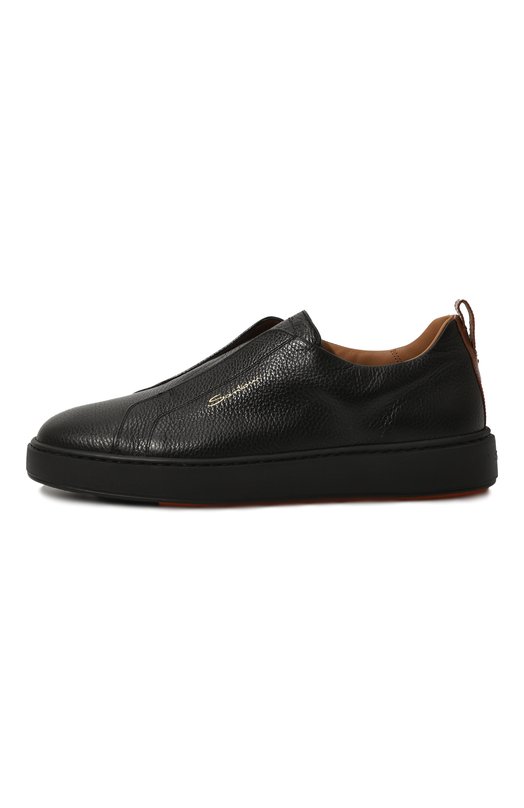Кожаные кеды Santoni MBCG21995NEATLLD Чёрный  MBCG21995NEATLLD Фото 4