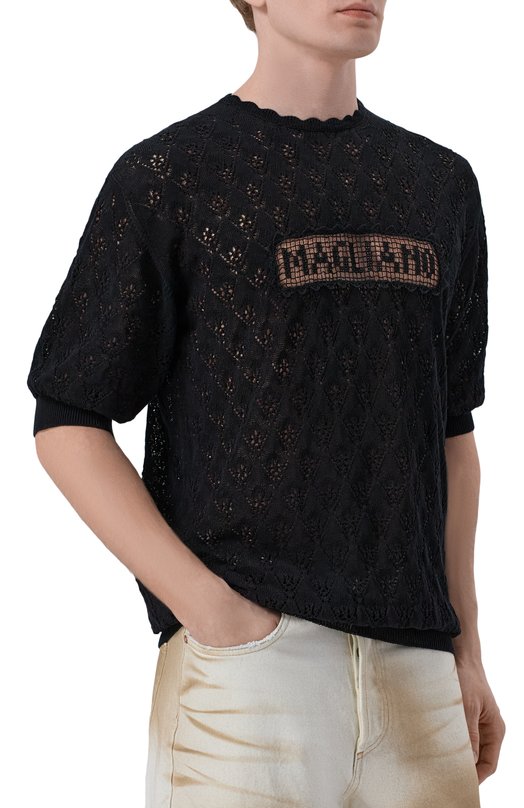 Хлопковый джемпер Magliano MGSS26TT01180 Чёрный  MGSS26TT01180 Фото 3