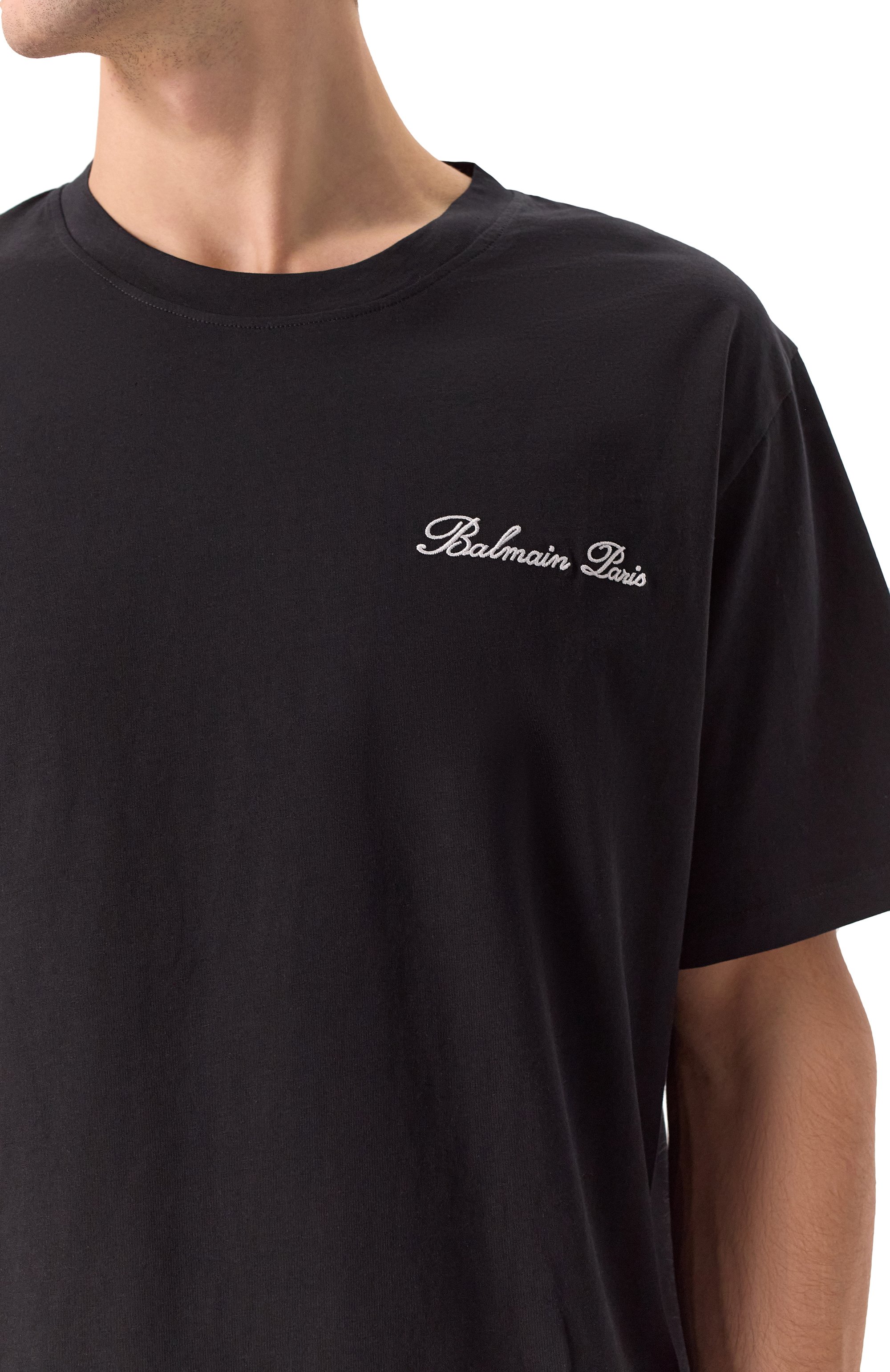 Хлопковая футболка BALMAIN, арт. DH1EG010/BC68, фото 5