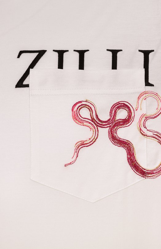Хлопковая футболка Zilli TSR03IM0100VSNAK0 Белый  TSR03IM0100VSNAK0 Фото 6