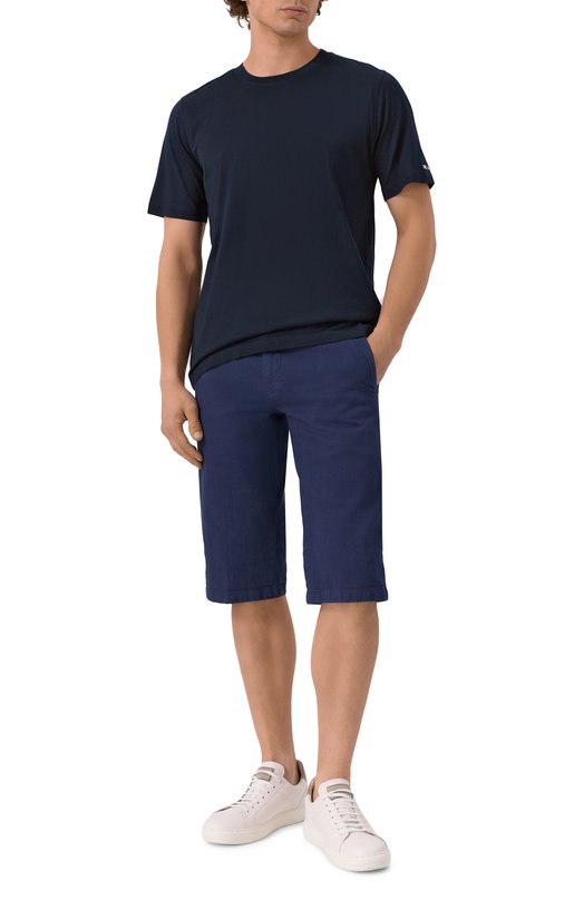 Хлопковая футболка Kiton UMK0721K4 Синий  UMK0721K4 Фото 2