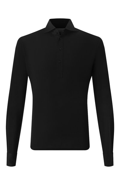 Мужское поло из шелка и хлопка BRUNELLO CUCINELLI, арт. MH8363914