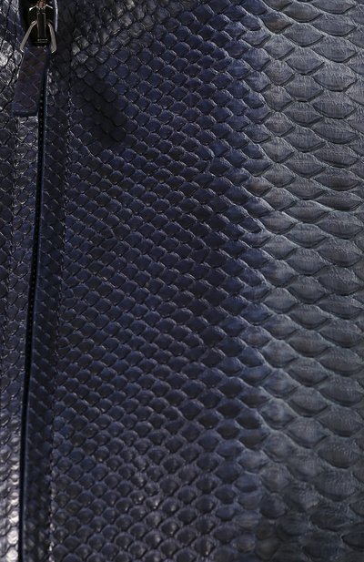 Кожаная куртка GIORGIO ARMANI синего цвета по цене 1410000 руб., арт. 4AG07P/4AP13/PBRE, фото 5 Кожаная куртка GIORGIO ARMANI, арт. 4AG07P/4AP13/PBRE, фото 5