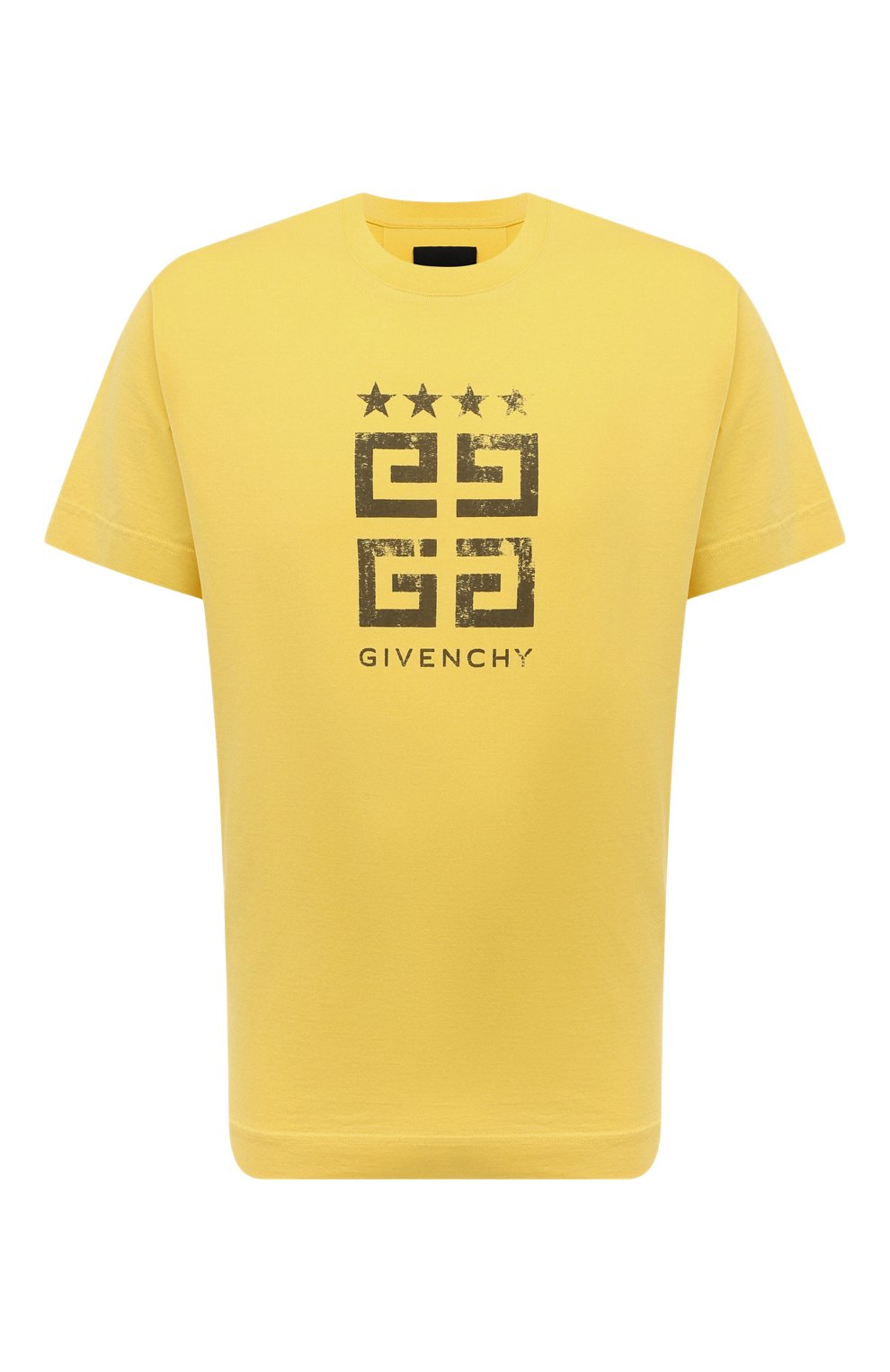 Хлопковая футболка GIVENCHY, арт. BM716R/3YEL, фото 1