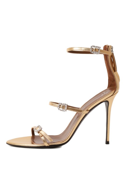 Лакированные босоножки Giuseppe Zanotti Design E500012 Золотой  E500012 Фото 4