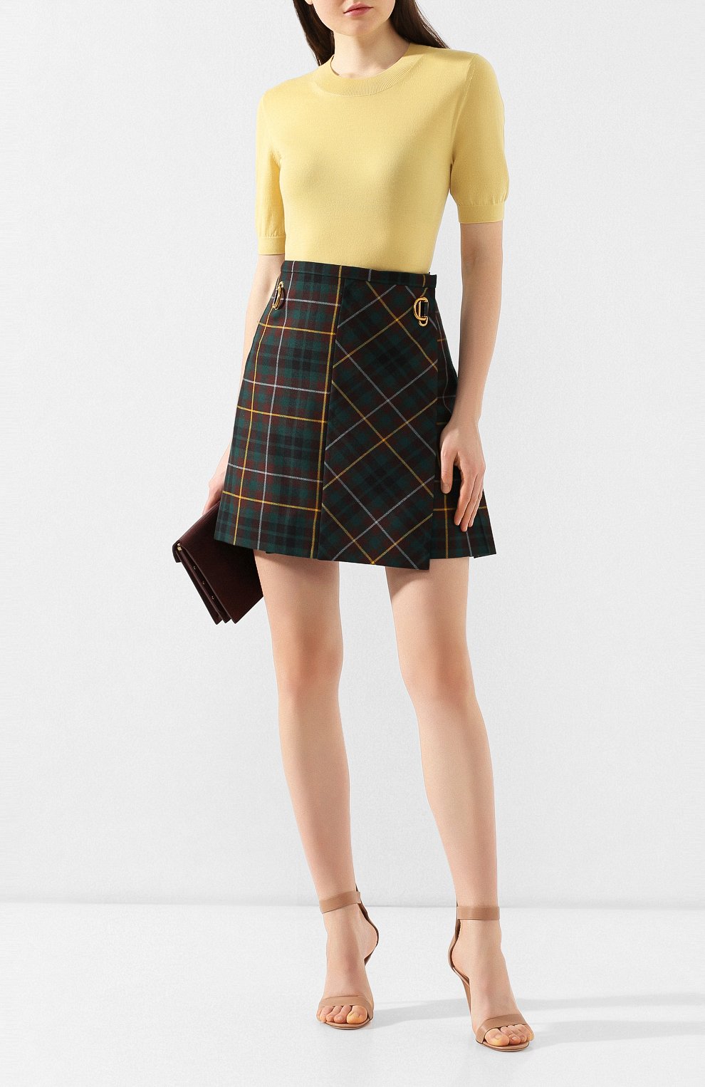 Шерстяная юбка BURBERRY, арт. 8007340, фото 2