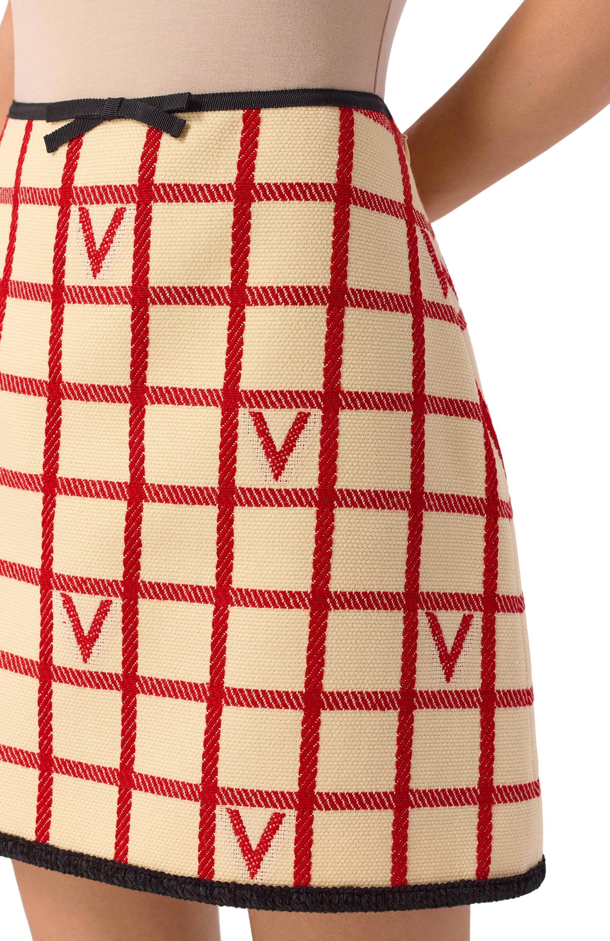 Юбка из шерсти и хлопка VALENTINO, арт. 7B3RADJ4/9JN, фото 5