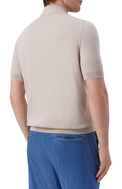 Хлопковая рубашка GRAN SASSO светло-бежевого цвета по цене 35300 руб., арт. 59135/18066, фото 4 Хлопковая рубашка GRAN SASSO, арт. 59135/18066, фото 4