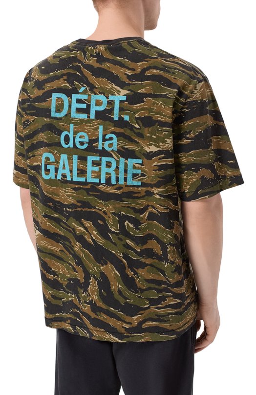 Хлопковая футболка Gallery Dept. FT-10307 Хаки  FT-10307 Фото 4