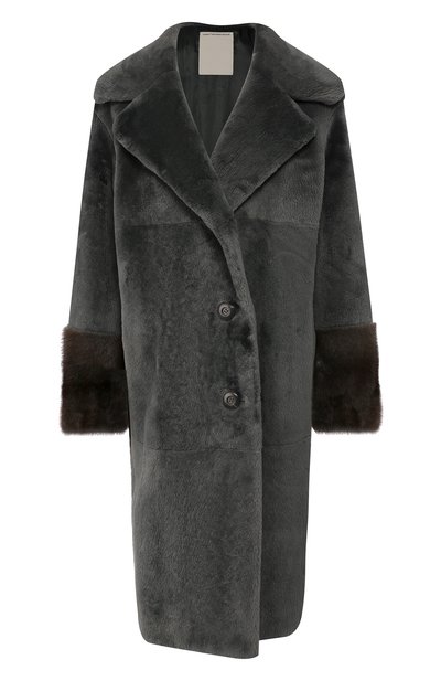 Женская шуба из меха бобра COLOR TEMPERATURE, арт. FW18CT47