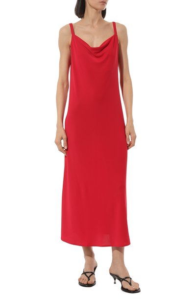 Платье PIETRO BRUNELLI красного цвета по цене 24700 руб., арт. AS2204/PL0082/9999, фото 3 Платье PIETRO BRUNELLI, арт. AS2204/PL0082/9999, фото 3