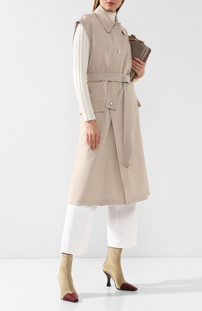 Пальто без рукавов MRZ бежевого цвета по цене 124000 руб., арт. S19-0214, фото 2 Пальто без рукавов MRZ, арт. S19-0214, фото 2