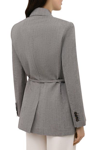Жакет из шерсти и льна BRUNELLO CUCINELLI, арт. MH5132255, фото 4