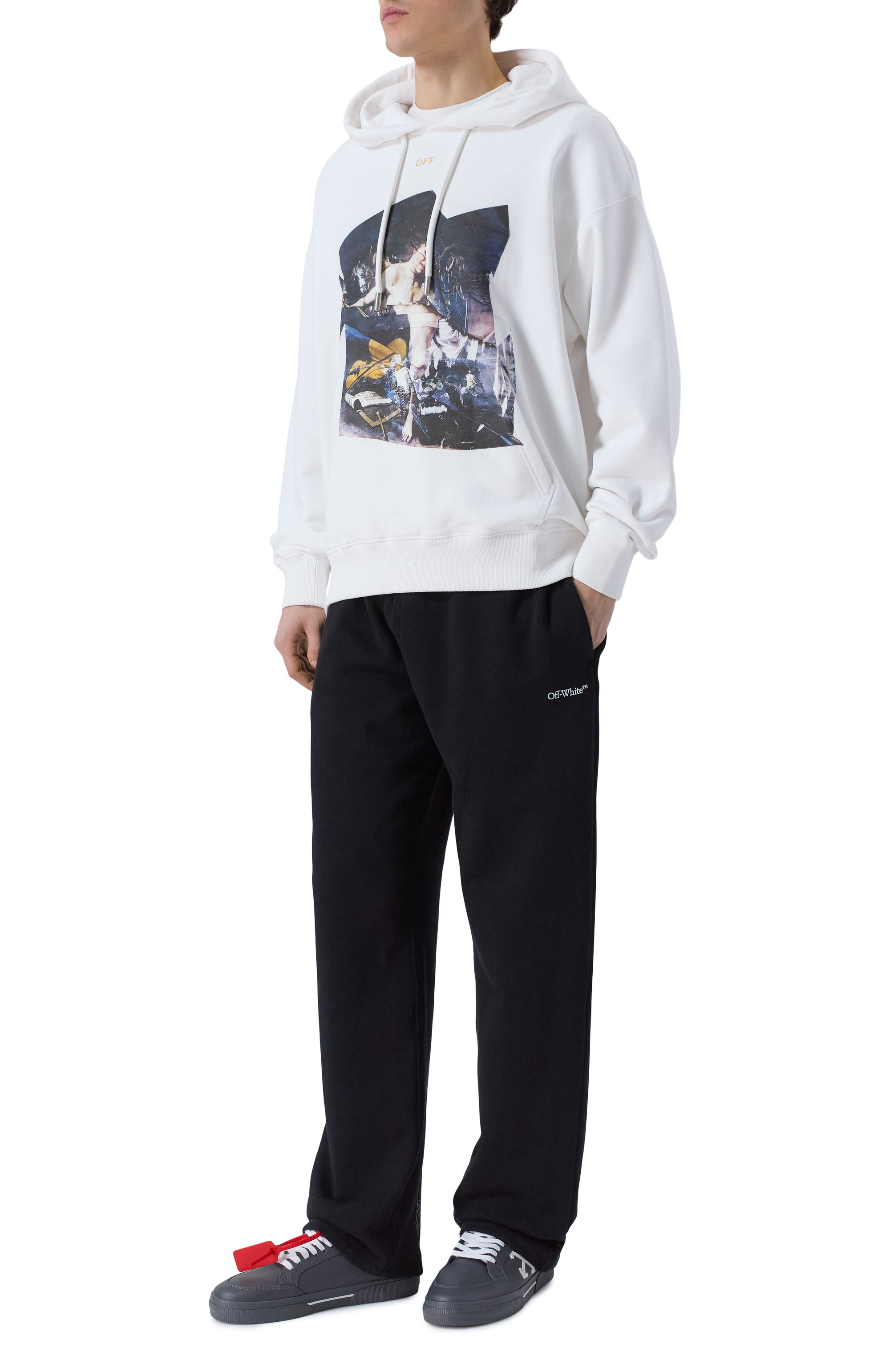 Хлопковое худи OFF-WHITE, арт. 0MBB085F25FLE00W, фото 2