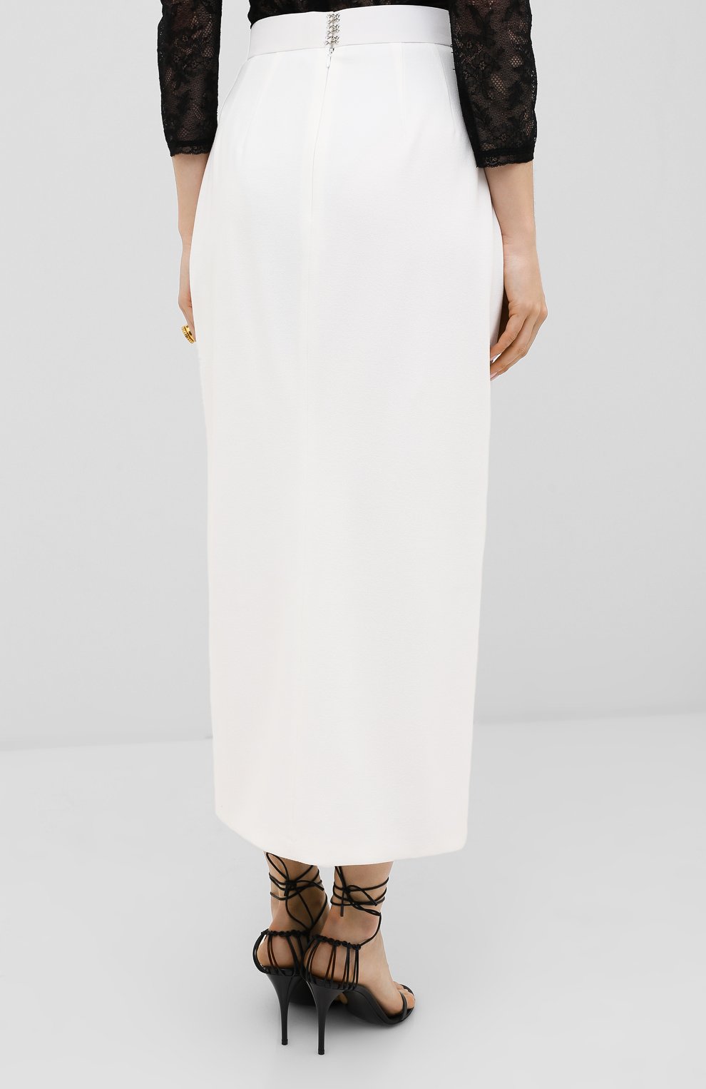 Юбка ULYANA SERGEENKO белого цвета по цене 115000 руб., арт. GNM003SS20P (0584т20), фото 4 Юбка ULYANA SERGEENKO, арт. GNM003SS20P (0584т20), фото 4