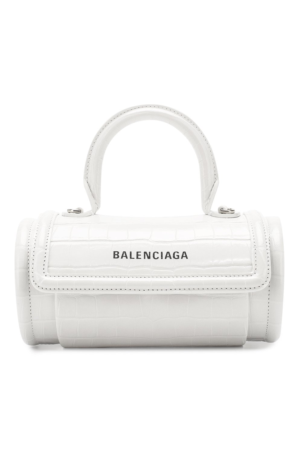 Сумка round s BALENCIAGA белого цвета по цене 78250 руб., арт. 597804/1LRH3, фото 1 Сумка round s BALENCIAGA, арт. 597804/1LRH3, фото 1