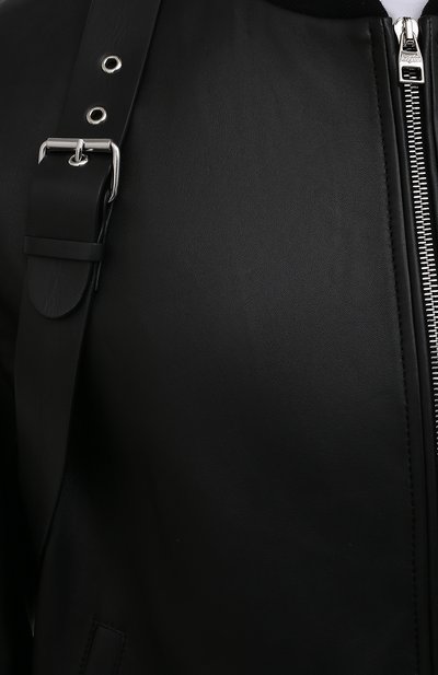 Кожаный бомбер ALEXANDER MCQUEEN, арт. 663558/Q5HVH, фото 5