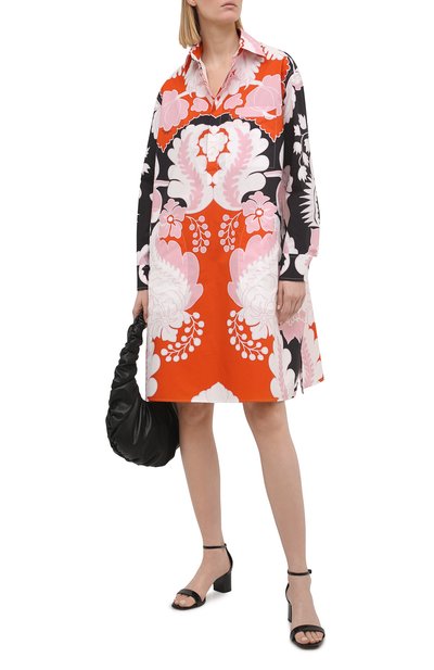 Хлопковое платье VALENTINO разноцветного цвета по цене 225000 руб., арт. VB3ABG657A0, фото 2 Хлопковое платье VALENTINO, арт. VB3ABG657A0, фото 2