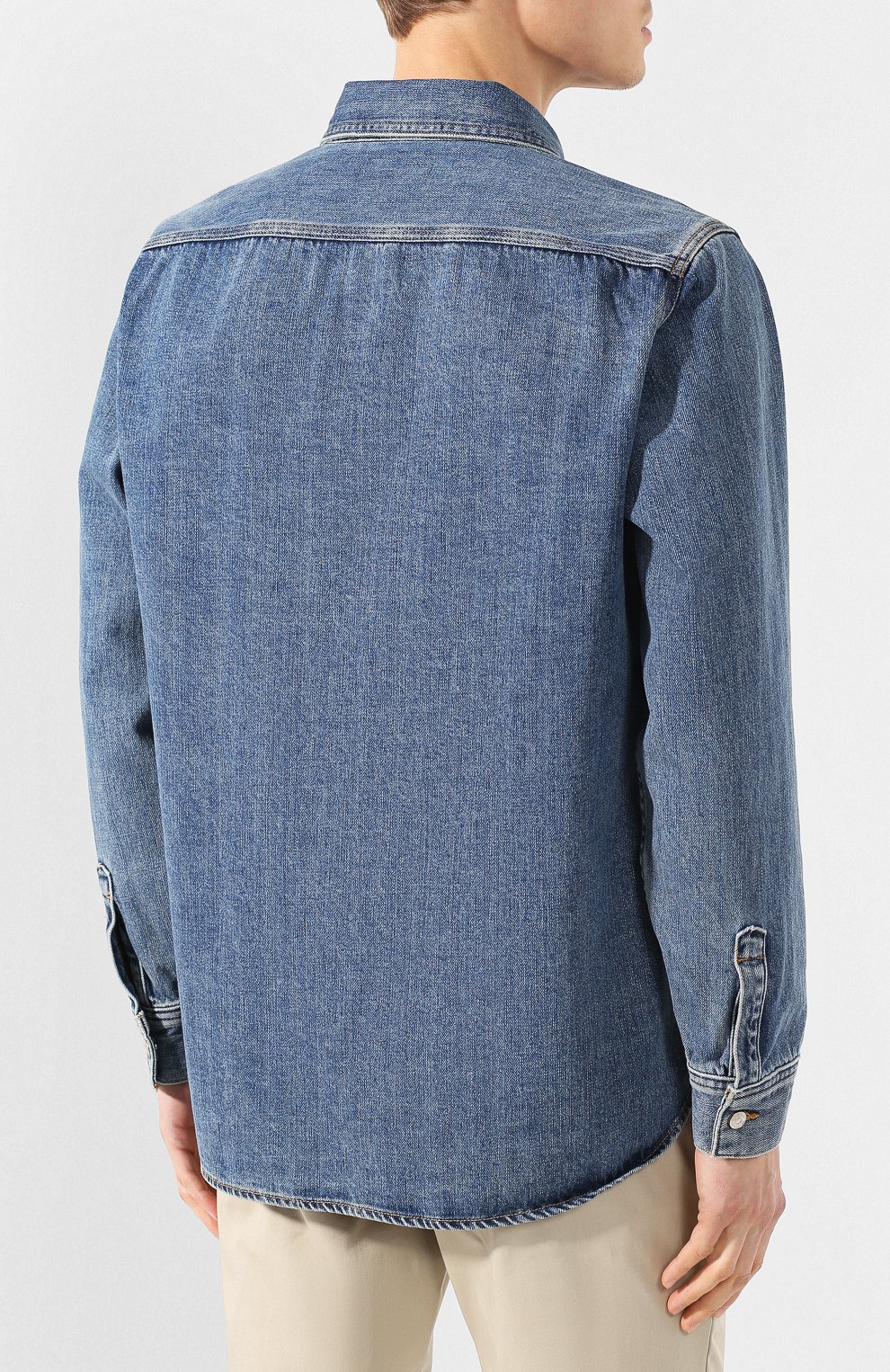 Джинсовая рубашка BURBERRY, арт. 8005278, фото 4